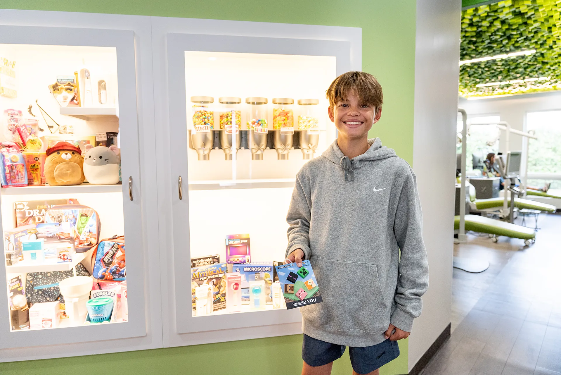 stocked prize cabinet
